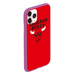 Чехол для iPhone 11 Pro Max матовый Chicago Bulls - фото 2