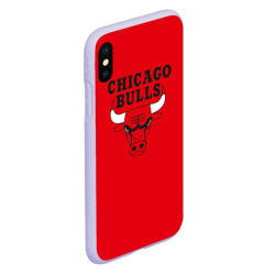 Чехол для iPhone XS Max матовый Chicago Bulls - фото 2