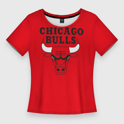 Женская футболка 3D Slim Chicago Bulls, цвет 3D печать