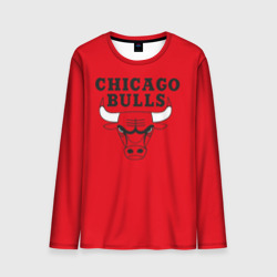 Мужской лонгслив 3D Chicago Bulls