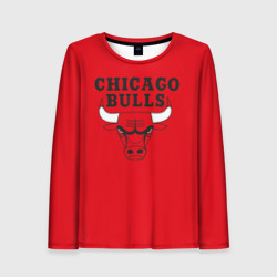 Женский лонгслив 3D Chicago Bulls