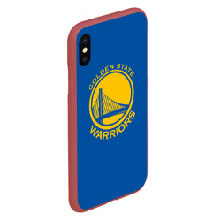 Чехол для iPhone XS Max матовый Golden State Warriors - фото 2