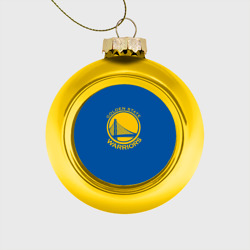 Стеклянный ёлочный шар Golden State Warriors