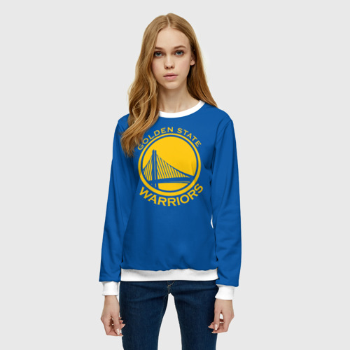 Женский свитшот 3D Golden State Warriors - фото 3