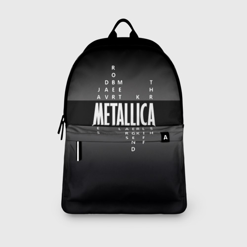 Рюкзак 3D с принтом Участники группы Metallica, вид сбоку #3