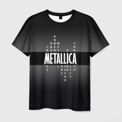 Мужская футболка 3D Участники группы Metallica