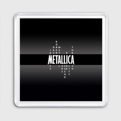 Магнит 55*55 Участники группы Metallica