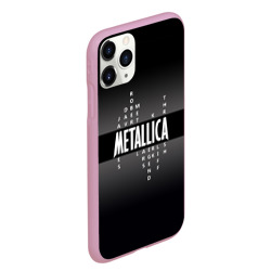 Чехол для iPhone 11 Pro Max матовый Участники группы Metallica - фото 2