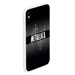 Чехол для iPhone XS Max матовый Участники группы Metallica - фото 2