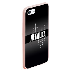 Чехол для iPhone 5/5S матовый Участники группы Metallica - фото 2