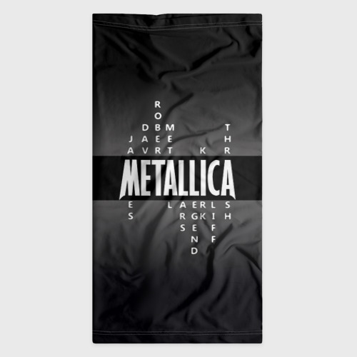 Бандана-труба 3D Участники группы Metallica, цвет 3D печать - фото 7