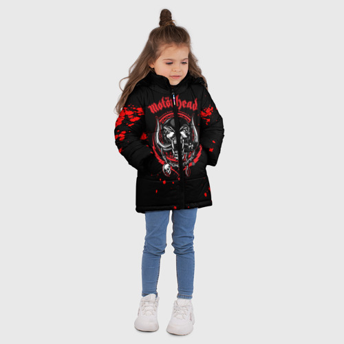 Зимняя куртка для девочек 3D Motrhead, цвет красный - фото 5