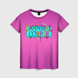 Женская футболка 3D Cannibal Corpse