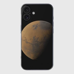 Чехол для iPhone 16 силиконовый с защитой камеры Марс