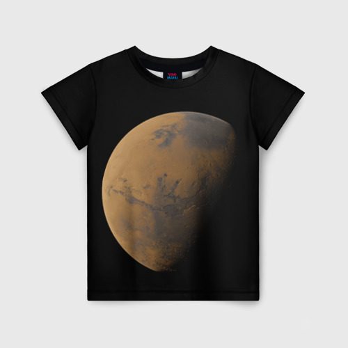 Детская футболка 3D Марс, цвет 3D печать