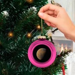 Ёлочный шар стеклянный/пластиковый Марс - фото 2