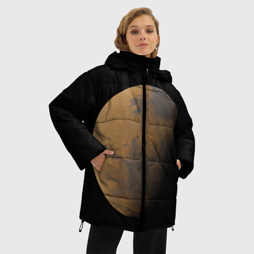 Женская зимняя куртка Oversize Марс, цвет черный - фото 3