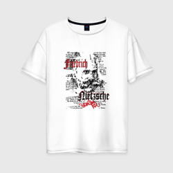 Женская футболка хлопок Oversize Фридрих Ницше