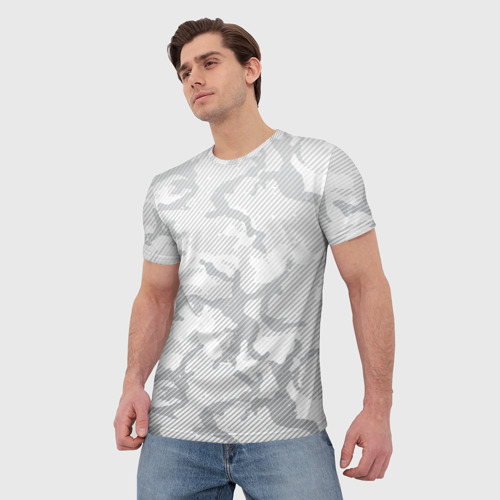 Мужская футболка 3D Lite Camouflage Lines, цвет 3D печать - фото 3