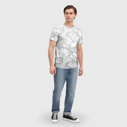 Мужская футболка 3D Lite Camouflage Lines, цвет 3D печать - фото 5