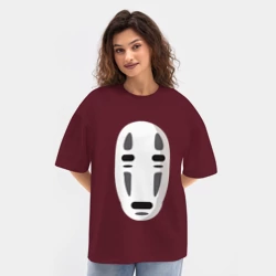 Женская футболка Oversize хлопок texturе Безликий Бог Каонаси 2 - фото 2