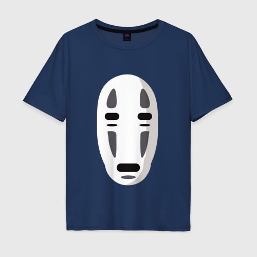 Мужская футболка из хлопка оверсайз с принтом Безликий Бог Каонаси 2, вид спереди №1