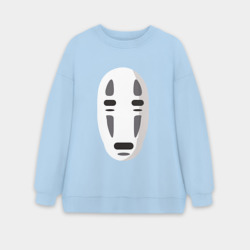 Женский свитшот oversize без начеса хлопок Безликий Бог Каонаси 2