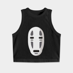 Женская укороченная майка-топ хлопок Безликий Бог Каонаси 2