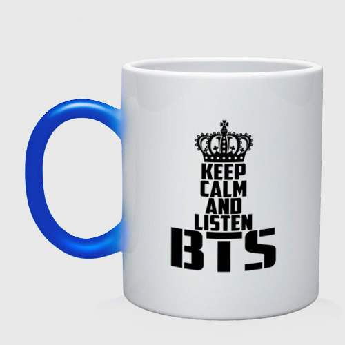 Кружка хамелеон Keep calm and listen BTS Фото 01 Кружка хамелеон Keep calm and listen BTS Фото 01