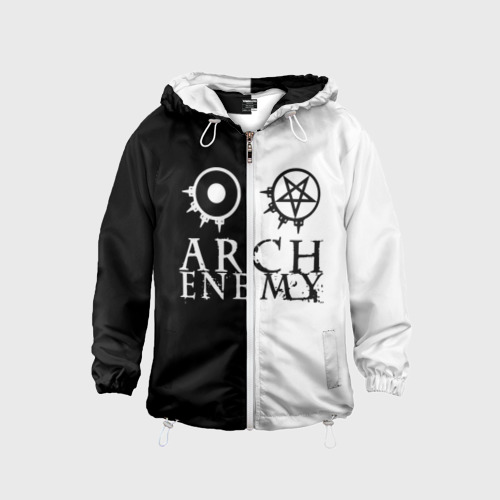 Детская ветровка 3D Arch Enemy, цвет белый