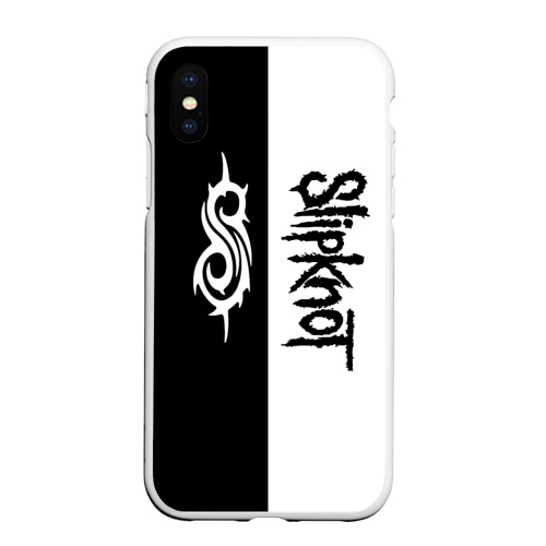 Чехол для iPhone XS Max матовый Slipknot, цвет белый