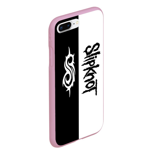 Чехол для iPhone 7Plus/8 Plus матовый Slipknot, цвет розовый - фото 3
