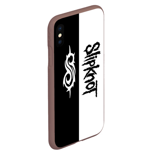 Чехол для iPhone XS Max матовый Slipknot, цвет коричневый - фото 3