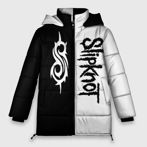 Женская зимняя куртка Oversize Slipknot, цвет черный