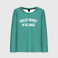 Женский лонгслив 3D Coolest monkey in the jungle