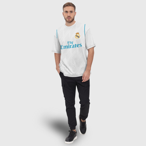 Мужская футболка oversize 3D Ramos 17-18, цвет 3D печать - фото 5