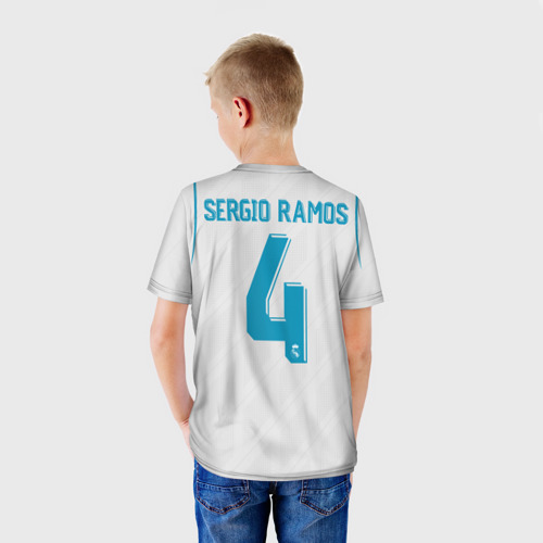 Детская футболка 3D Ramos 17-18, цвет 3D печать - фото 4