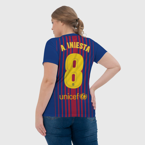 Женская футболка 3D Iniesta 17-18 - фото 7