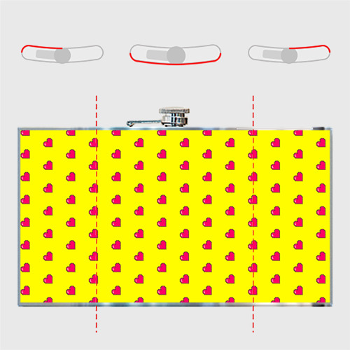 Фляга Love 8 bit yellow - фото 5