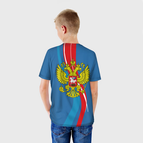 Детская футболка 3D Герб Сергей, цвет 3D печать - фото 4