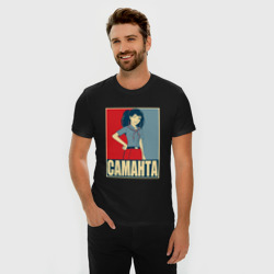 Мужская футболка хлопок Slim Саманта - фото 2