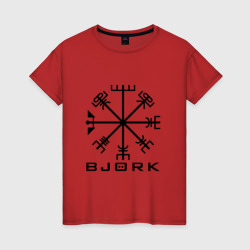 Женская футболка хлопок Bjork тату