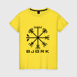 Женская футболка хлопок Bjork тату