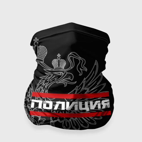 Бандана-труба 3D Полиция белый герб РФ