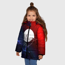 Зимняя куртка для девочек 3D Кит - фото 2