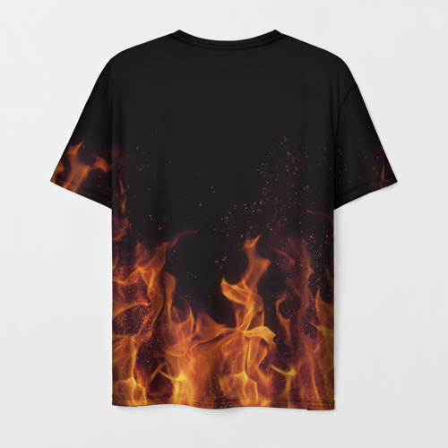 Мужская футболка 3D Андрей огонь мужик, цвет 3D печать - фото 2