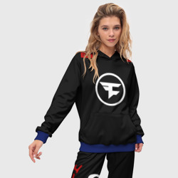 Женский костюм с толстовкой 3D Cs:go - FaZe Clan 2018 - фото 2