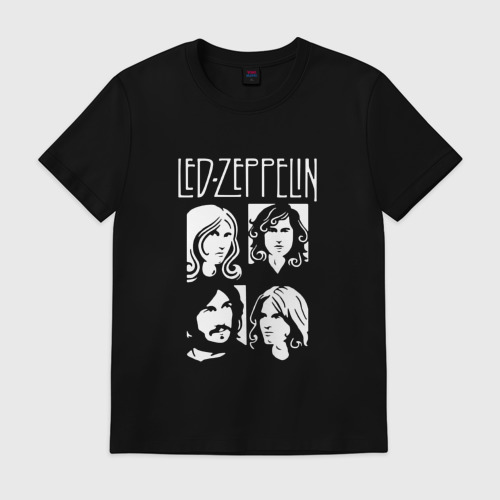 Мужская футболка хлопок Группа Led Zeppelin Фото 01 Мужская футболка хлопок Группа Led Zeppelin Фото 01