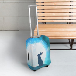 Чехол для чемодана 3D Влюбленная зайка - фото 2