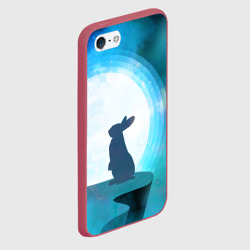 Чехол для iPhone 5/5S матовый Влюбленная зайка - фото 2